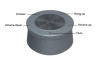 MAXHUB UC BM45 Meeting Room Speakerphone, 8 Mic Array, 360° Voice Pick-Up, Full-Duplex Audio